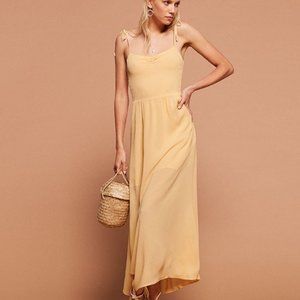 Reformation Sylvie Dress in Buttercup Yellow